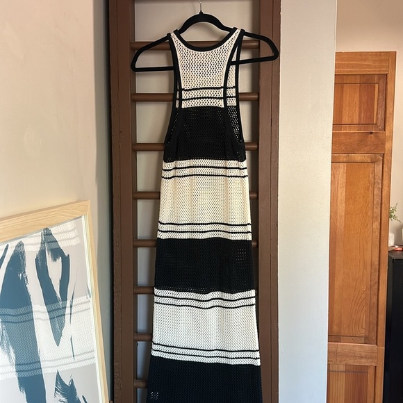 Frame Crochet Racerback Striped Midi Dress - Picture 4 of 5